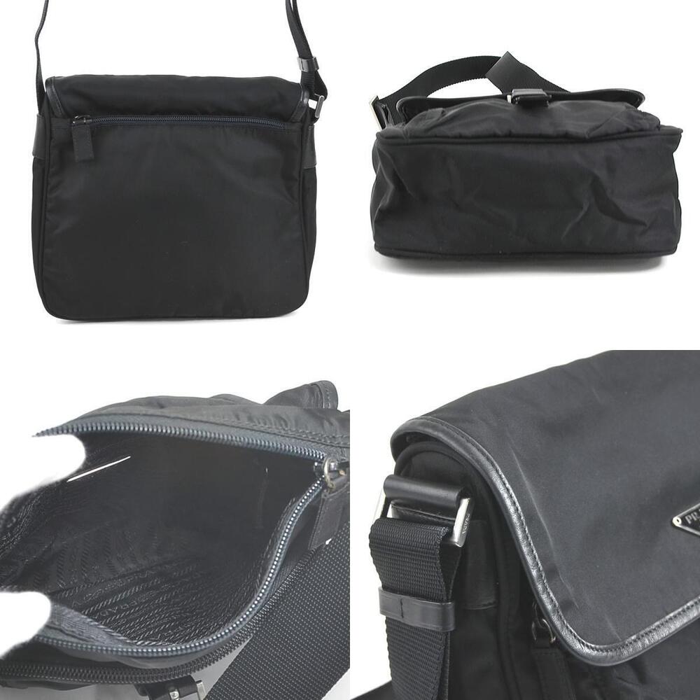 Prada crossbody shoulder bag black nylon - Picture 3 of 4